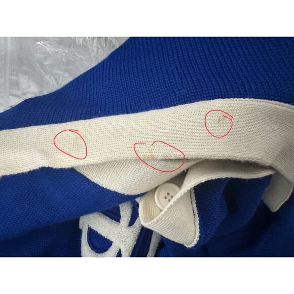 Vintage Phi Beta Sigma Brotherhood Fraternity Button Up Sweater Size 5XL - Picture 9 of 11